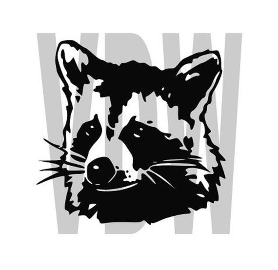 Download Coon Raccoon hunter Cutting Files Silhouette SVG DXF and EPS