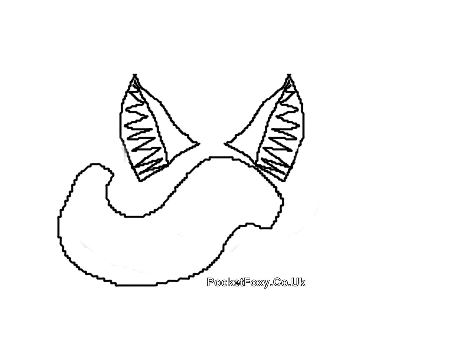 Printable Wolf Ears Template