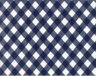 5 YARD CUT SALE Vintage Picnic Navy Gingham by Bonnie and Camille Yardage 55124 37