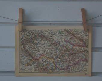 1931 Vintage Czechoslovakia Map