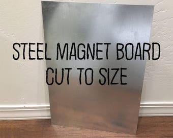 Steel Bare Metal Magnet Board - Custom Cut to Your Size - DIY Project
