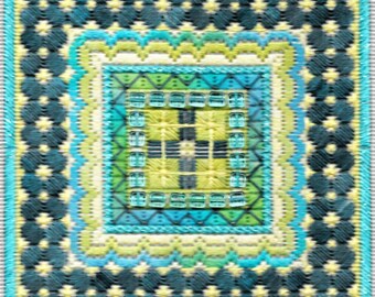 Sparkle 2! Geometric Needlepoint Design Complete Kit