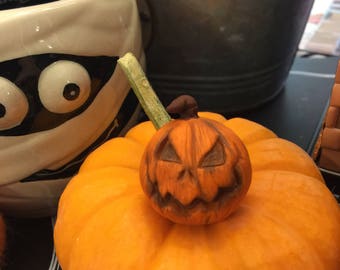 Halloween Pumpkin Jack O Lantern Miniature Sculpture Figurines