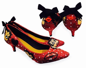 Made to order - Betty Boop inspired shoes