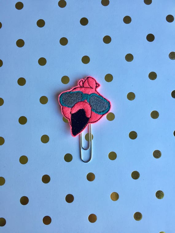Cool Flamingo planner Clip/Planner Clip/Bookmark. Flamingo Planner Clip. Sunglasses Planner Clip. Summer Planner Clip