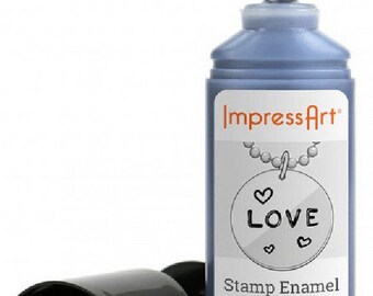 Stamp Enamel, Impress Art, 32.5ml, 1.1fl oz, Metal Stamping, Precise Applicator, Acrylic Ink, Stamping Ink, Water Based Ink, UK Seller