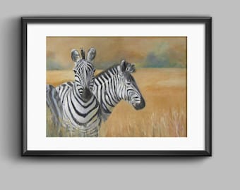 Zebra Print, Zebra Wall Art, Zebra Painting