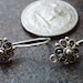 Earwires, Sterling Silver Filigree Round , Pkg of 2
