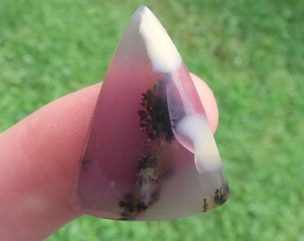 Amethyst Sage Agate Cabochon