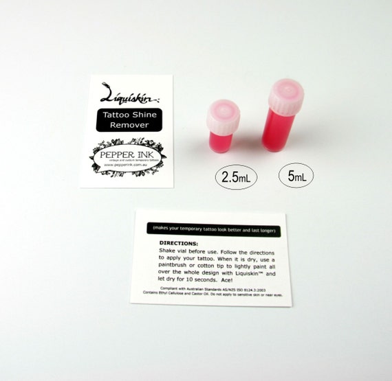Liquiskin® Tattoo Shine Remover and Extender Temporary