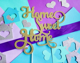 Home Sweet Cake Topper Housewarming Party Decor Welcome House Warming New Home Sweet Cake Topper Housewarming Party Decor Welcome House Warming New