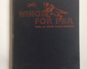 Wings for Per - by Ingri and Edgar Parin D'Aulaire - 1944 - Rare Vintage Children's Book