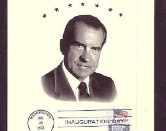 Richard Nixon 1973 Inaugural Souvenir Card