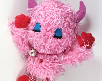 Valentine Plush Monster OOAK