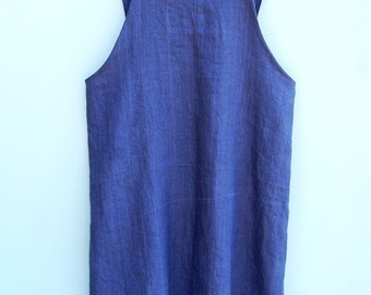 Linen apron Japanese apron Aprons for women Pinafore apron Apron dress Gift for her Housewarming gift Cross back apron Gift for Mom ZUT