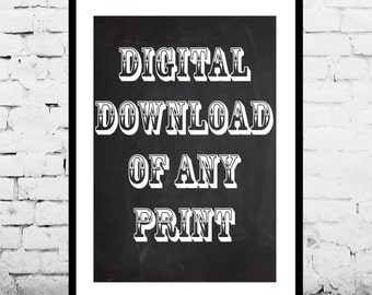 Digital Download of any Patent Print in My Shop, Print Download, Print this at home or at a local print shop, Print from home, save money