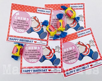 INSTANT Download for PRIMARY Birthday Tags Labels Stickers LDS Choose the Right Gifts Mormon Sunbeams Valiant Classes
