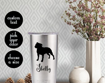 Staffordshire Bull Terrier Solid Decal with customizeable text