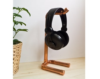 Headphone Stand Copper / Headphone / industrial design/ On Ear Headphone / Audio Stand