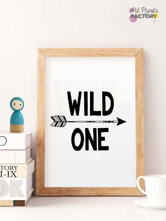 Wild One Printable Wild One Print Wild One Sign Little kids