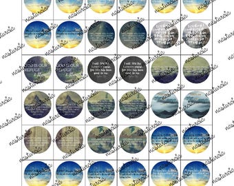 bible psalms bottle cap images cabochon images 16mm printable images instant download