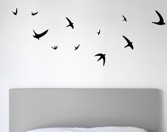 Flying birds sticker | Etsy