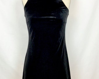 Maurices // Velvet Spaghetti Strap Dress // Black