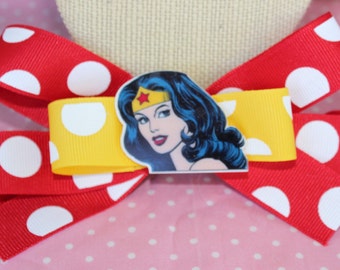 Wonder Woman Inspired Hair Bow