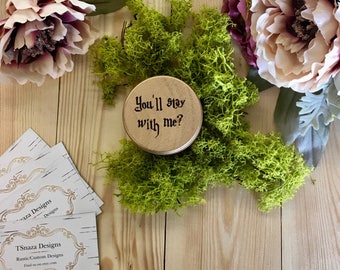 Harry Potter ~ "You'll Stay With Me? Until The Very End." ~ Ring Box ~ Proposal Box ~ Gift ~ Wedding ~ Ring Bearer ~ Custom