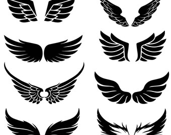 Download Angel wings clip art | Etsy