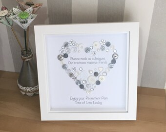 Chance Made us Colleagues Button Picture - Friend / Colleague / Keepsake / Leaving Gift / Retirement / New Job / Moving House / Emigrating