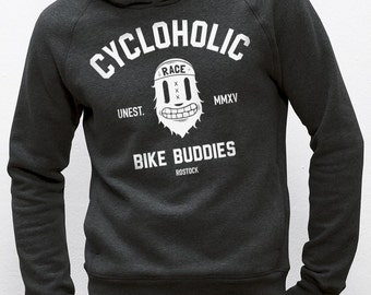 Hoodie · Cycloholic · Dark Heather grey
