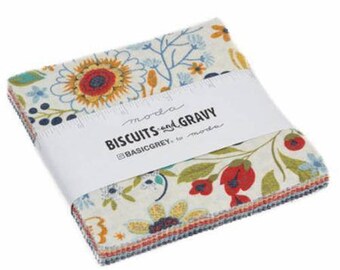 Biscuits and Gravy Charm Pack by Basic Grey for Moda