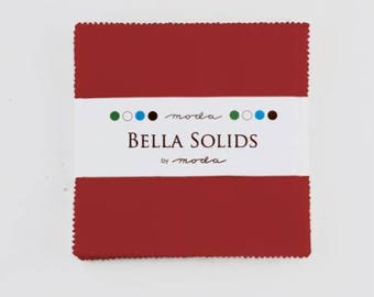 Charm Pack-5 inch squares-Moda-Red Solid