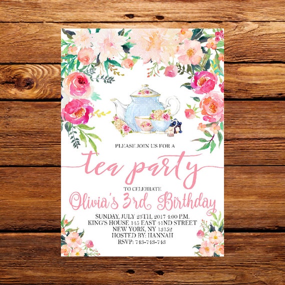 invitations to a tea party