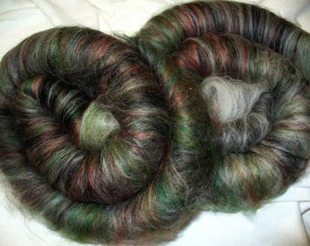 Wool Mix Rolag Coils for Hand Spinning or Felting