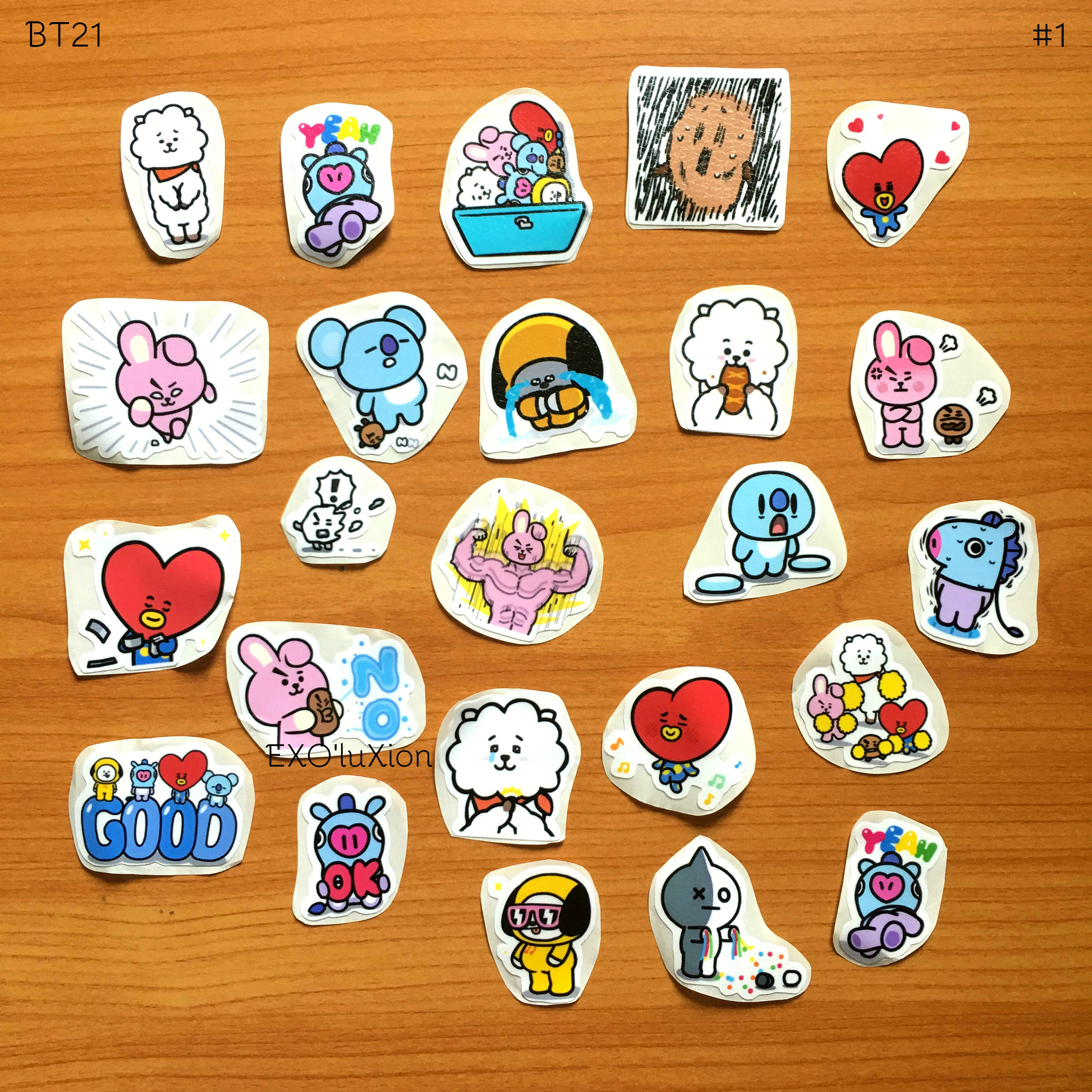  BTS  BT21  Stickers