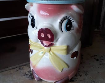 1950's Pig Cookie Jar Japan