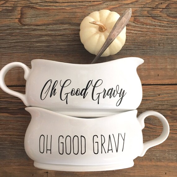 Oh Good Gravy Custom Gravy Boat Porcelain Gravy Serving