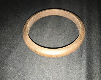 Wood bangle bracelet