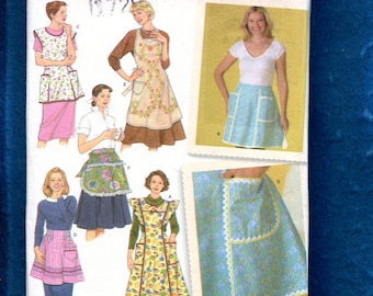 Simplicity 4282 Classic 1950's Style Aprons & Smocks Size S..M..L