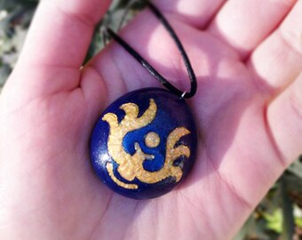Castle in the Sky 天空の城ラピュタ Levitation Stone Polymer Clay Necklace Charm