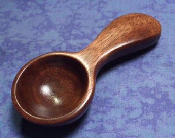 Coffee Scoop Hand carved in black walnut wood