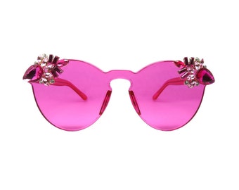 Women's Pink Cateye Style Sunglasses - PUNCH