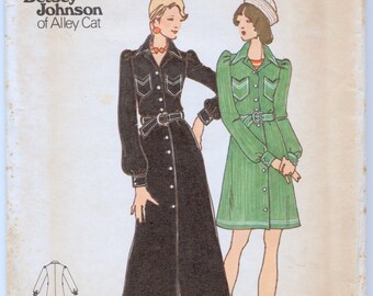 Vintage Betsey Johnson Of Alley Cat Junior Petite Close Fitting Dress Sewing Pattern - Butterick 3284 - Size 9 JP - Bust 33 - UNCUT
