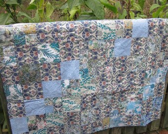 LIberty Squares Mini Lap Quilt