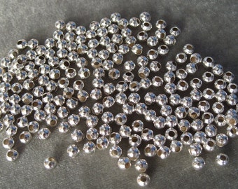 200 Silver Plated 5mm Spacer with 2.2 hole (745)