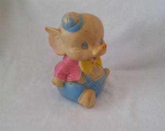 Vintage Edward Mobley ELEPHANT Large Squeak Toy 1961 Rubber