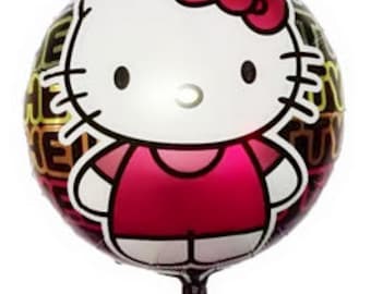 Hello Kitty Balloons | Hello Kitty Birthday Party Decor | Birthday Balloons