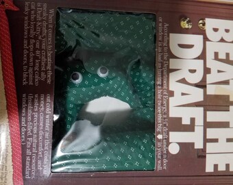 Vintage Cat Draft Stopper in Box